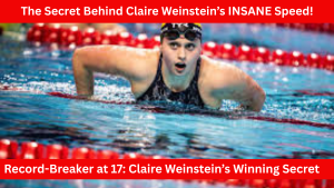 Claire Weinstein gliding through water during a championship race.