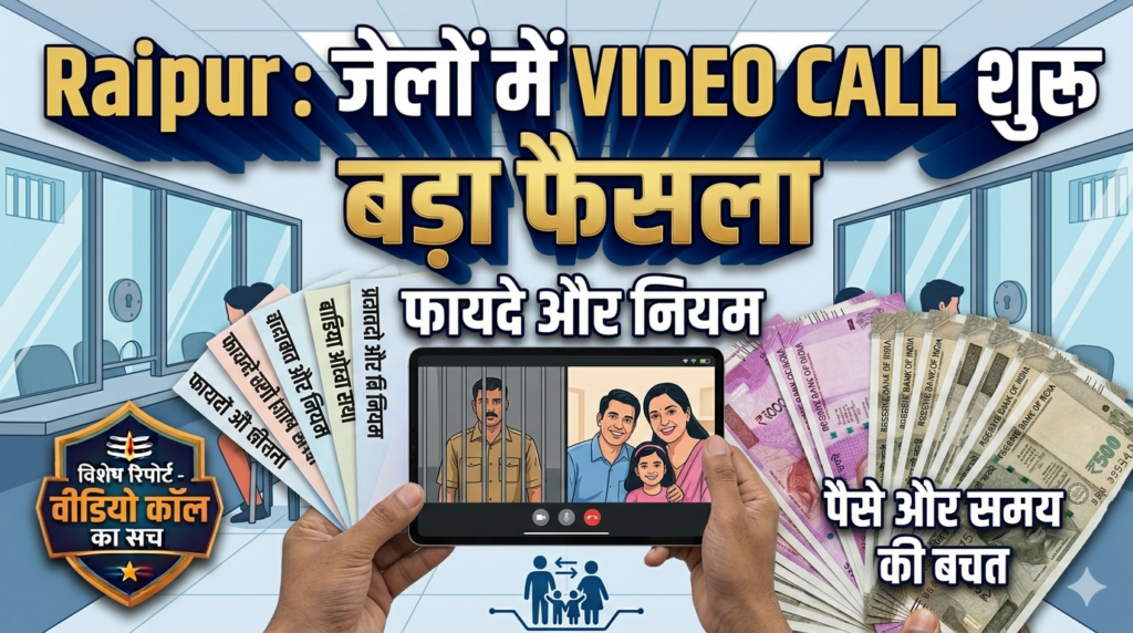Raipur: जेलों में VIDEO CALL शुरू, बड़ा फैसला